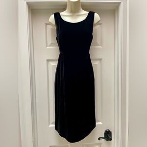 New tevrow+chase black velour dress